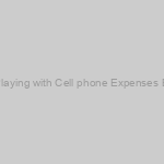Put Playing with Cell phone Expenses Bingo